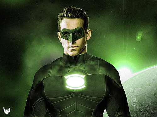ryan reynolds green lantern. suit as Green Lantern was
